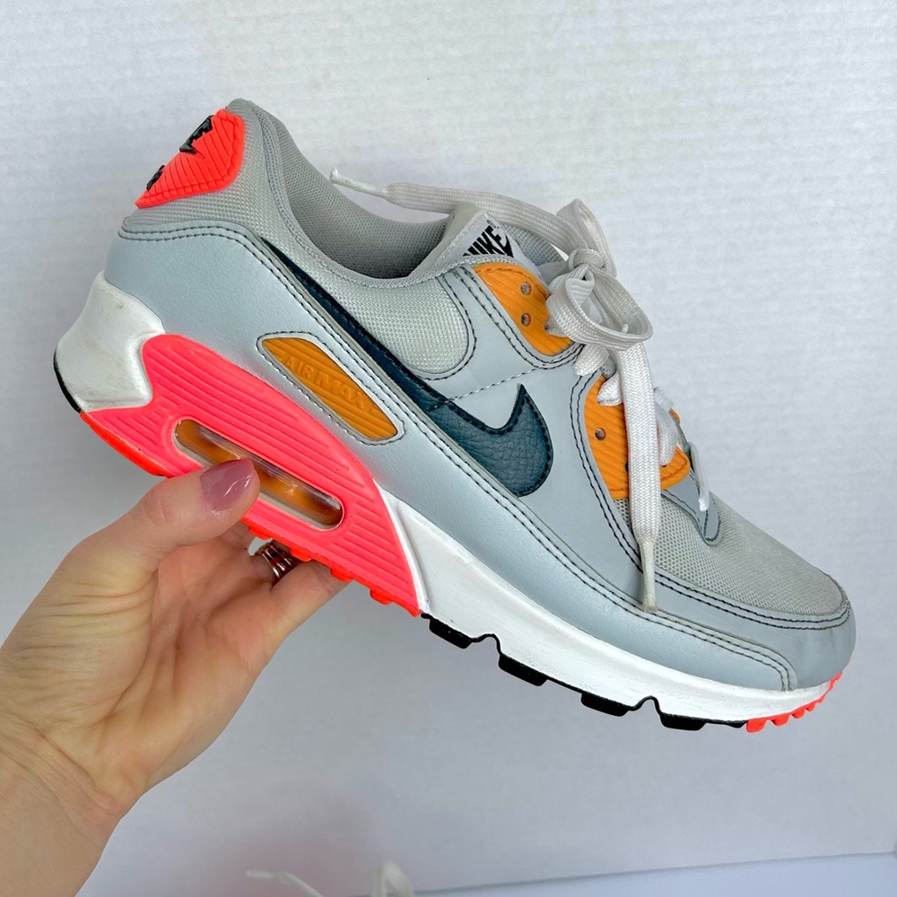 Nike Air Max 90 'Grey Crimson Gold' Women's sneaker shoe size 8